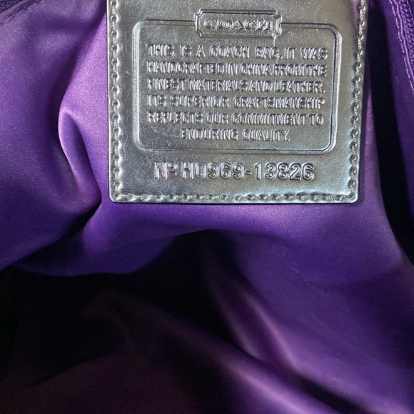 Coach poppy op art glam tote 13826 - Picture 11 of 11